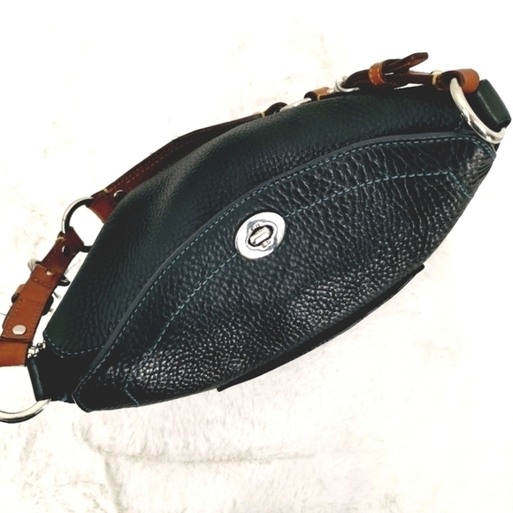 Coach Black Pebbled Leather Hobo Handbag Purse - Picture 7 of 16